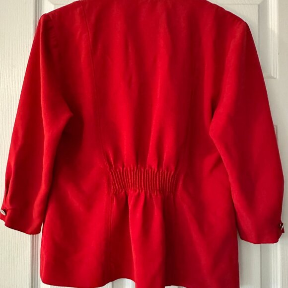 Red Blazer - perfect for Valentine's Day!  Size M - Picture 4 of 5
